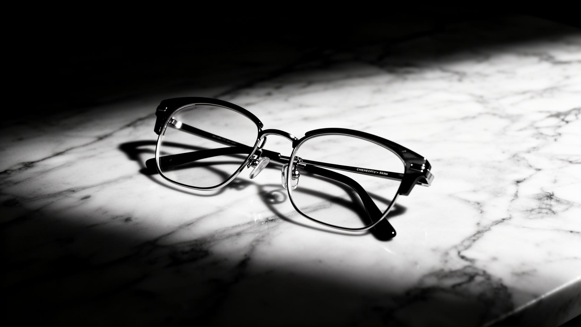 Designer eyewear in zwart-wit